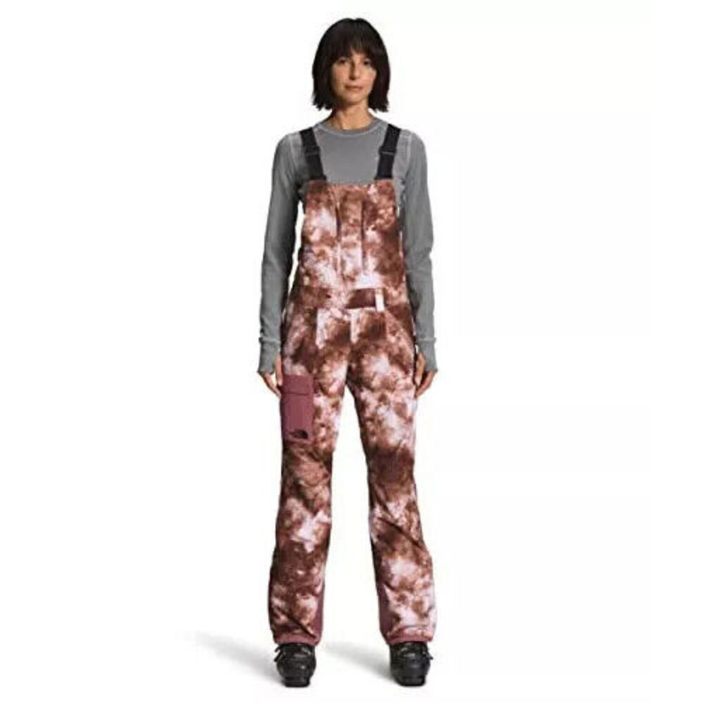The North Face Freedom Snow Bib NF0A5GM4 Women Wild Ginger Snow Dye Print APP188